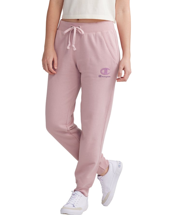 Champion Powerblend Fleece Kadın Joggers Bej Rengi ( JOLSCW348 )